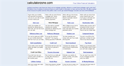 Desktop Screenshot of calculatorzone.com