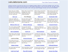 Tablet Screenshot of calculatorzone.com